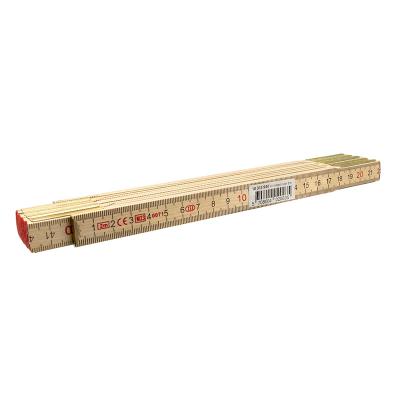 Meterstock 2M med 10 skarvar i björkträ (klass III)